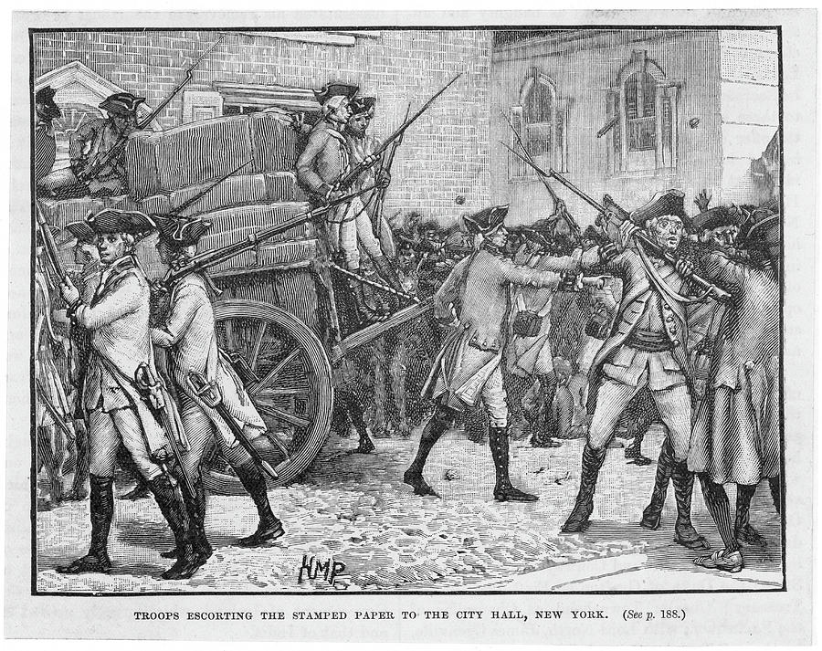 Stamp Act Introduced In New York - Drawing by Mary Evans Picture ...