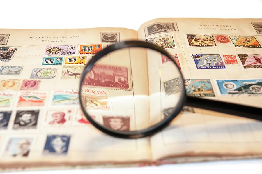 Stamp Collecting Hobby Photograph by Photostock-israel
