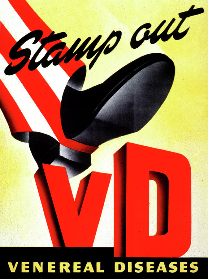 Stamp Out Vd Poster, 1940s Photograph by Science Source