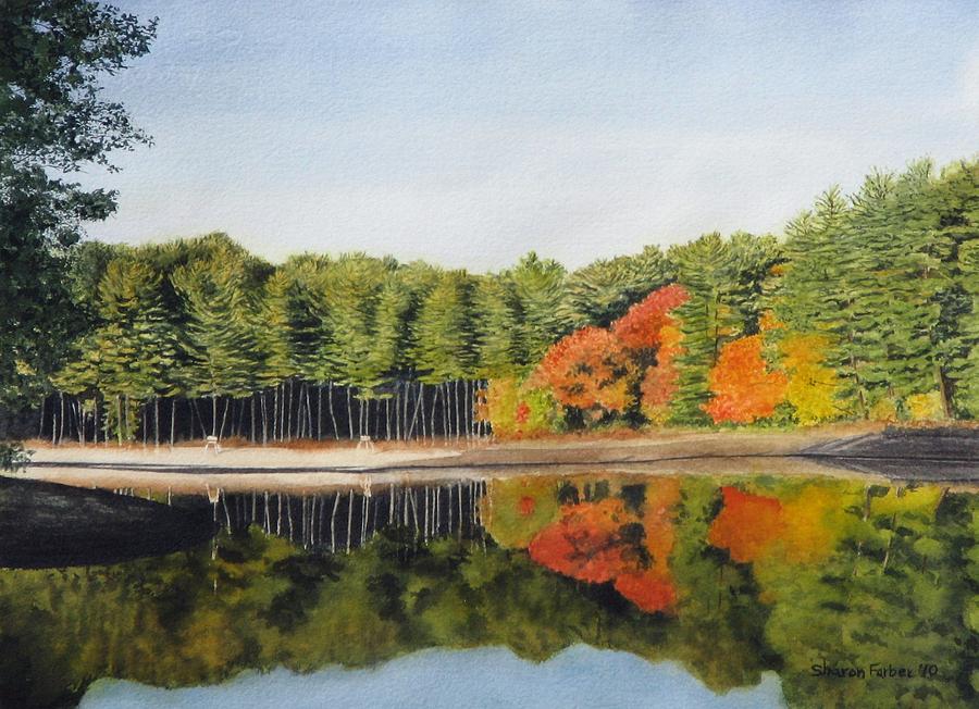 Fall Painting - Stanclift Cove by Sharon Farber