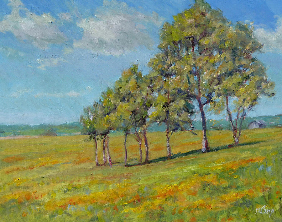 Impressionism Painting - Stand of Trees by Michael Camp
