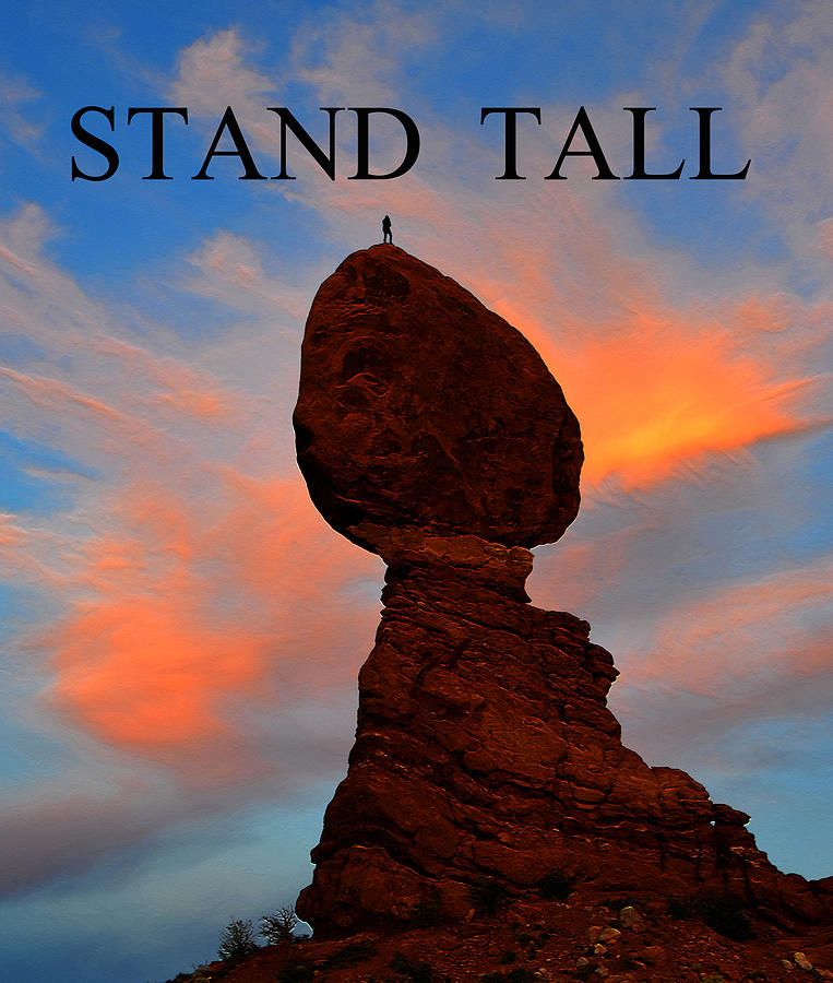 STAND TALL poster work two Photograph by David Lee Thompson