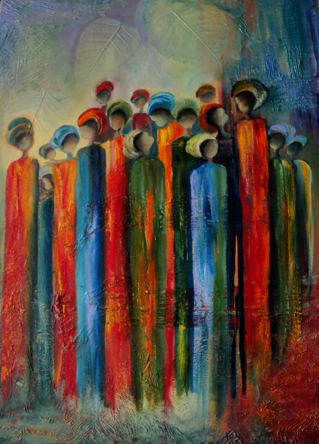 Stand Together Painting by Marietjie Henning | Fine Art America