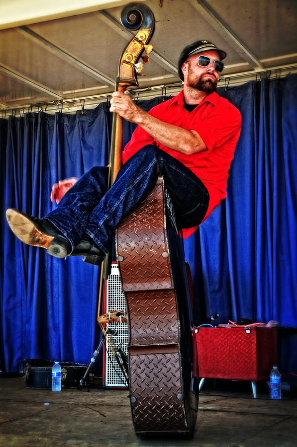 Music Photograph - Stand Up or Sit Down Bass by Mike Martin