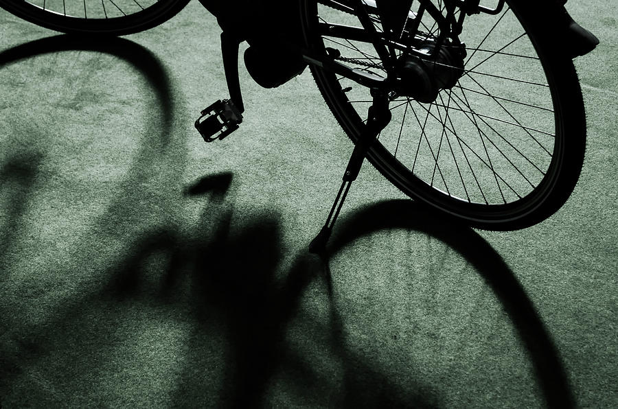 Standing Bicycle On Display Photograph by Ingo Jezierski