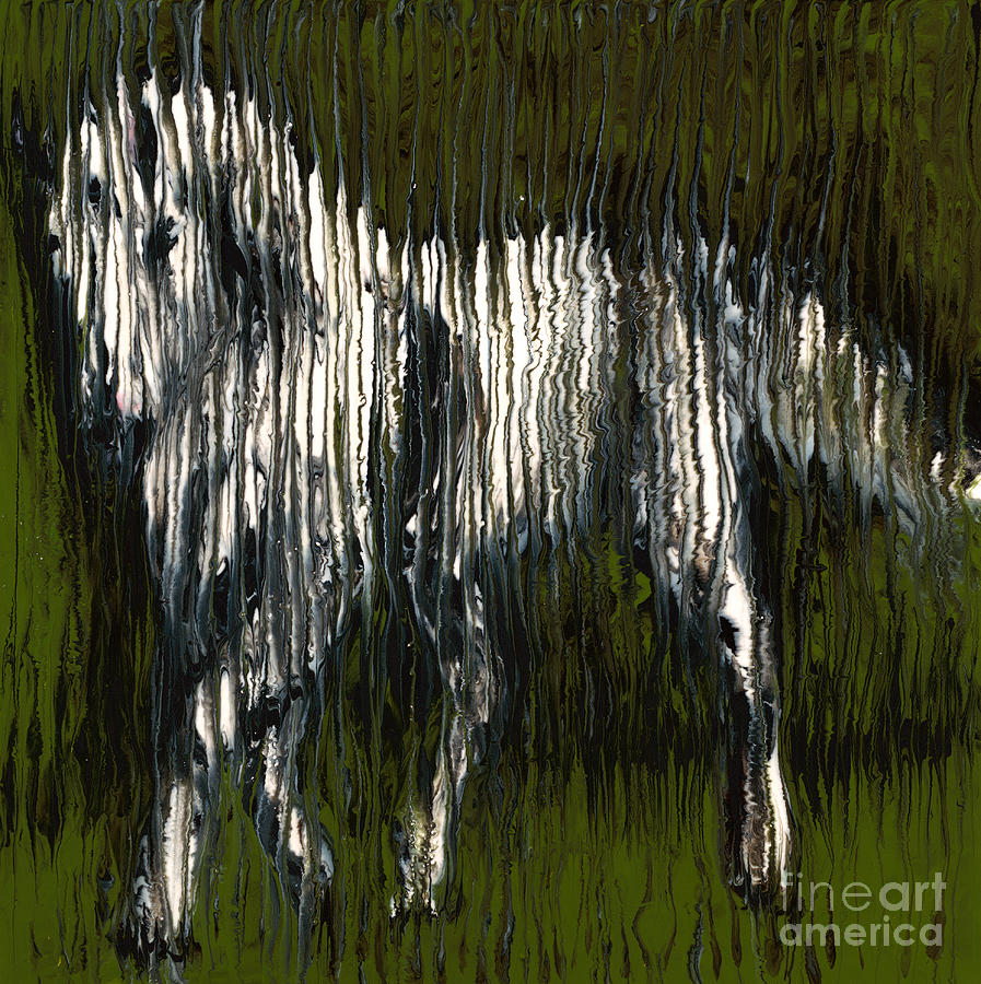 Abstract Painting - Standing Horse Profile by Scott Lindner