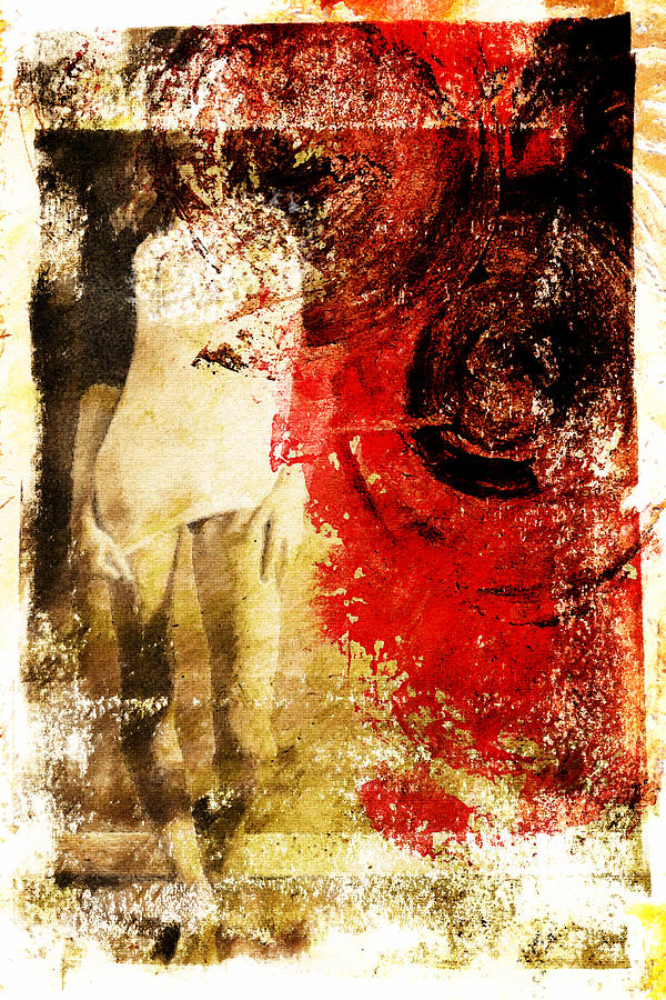 Standing in Red Digital Art by Andrea Barbieri