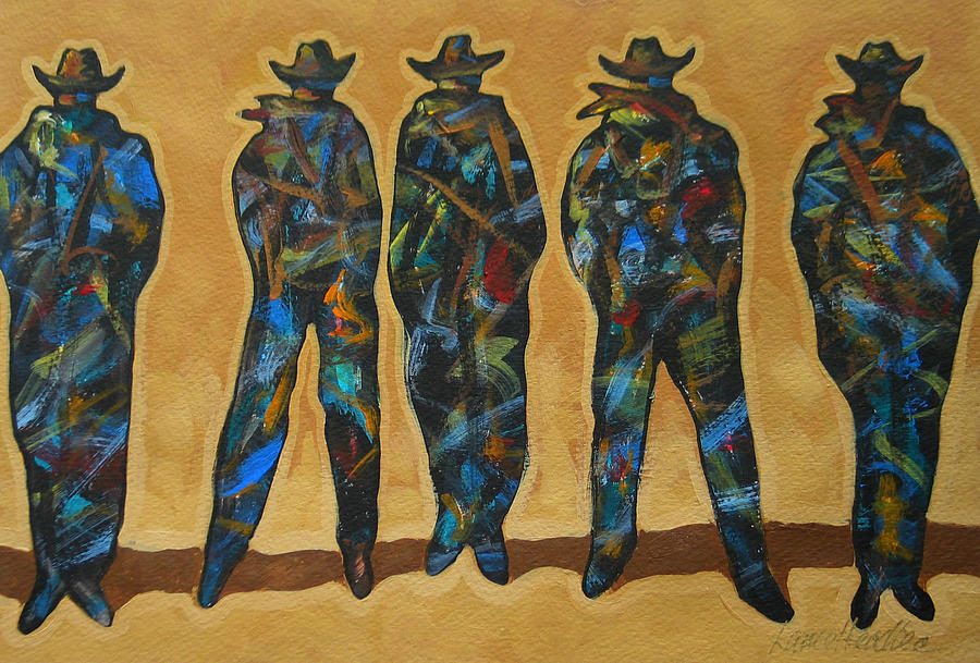 New West Painting - Standing In The Shadow by Lance Headlee