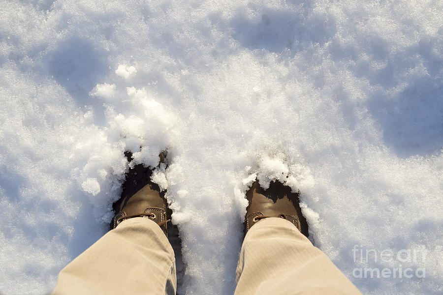 Boot Photograph - Standing in the snow by Mats Silvan