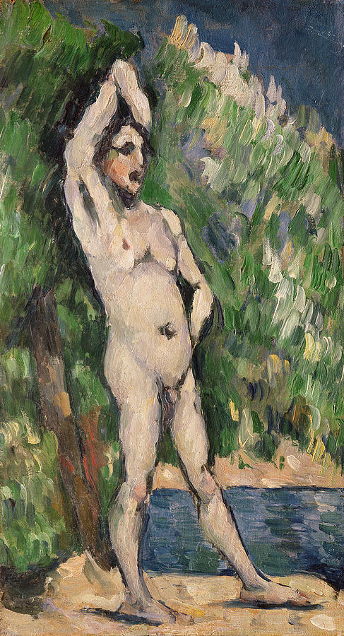 Paul Cezanne Painting - Standing Nude by Paul Cezanne