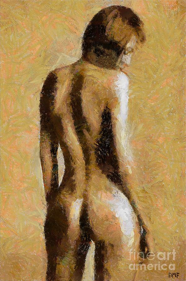 Standing Nude Painting by Dragica  Micki Fortuna