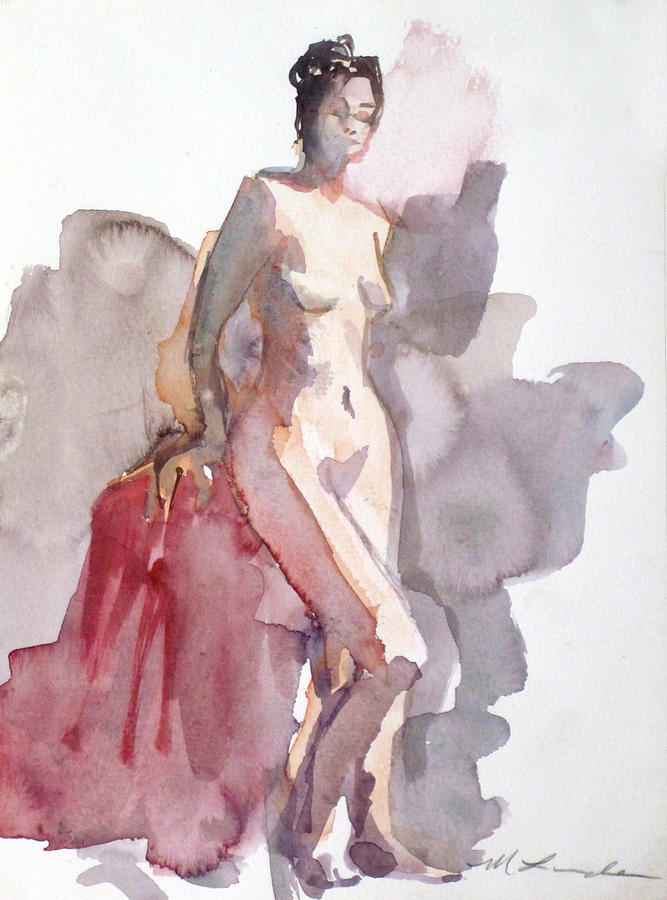 Standing Nude Painting by Mark Lunde