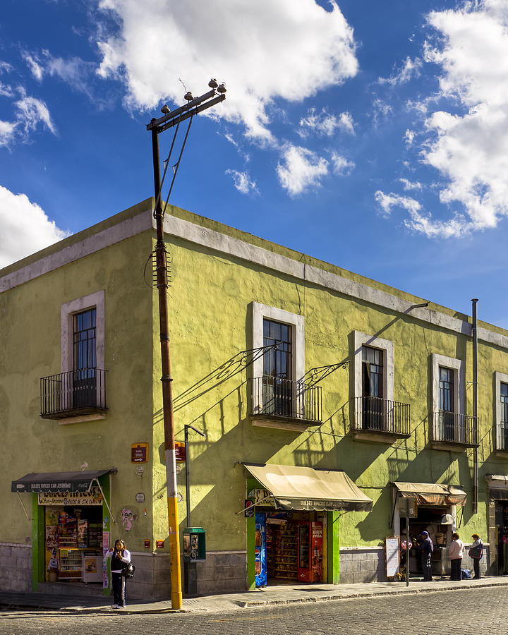 Standing on a Street Corner in Puebla Photograph by Mark Tisdale