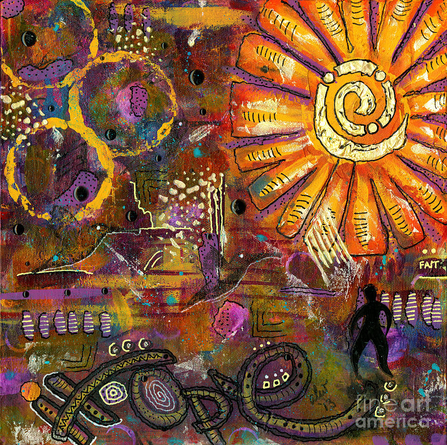 Standing on HOPE Mixed Media by Angela L Walker