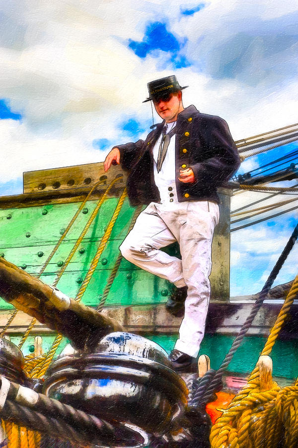 Standing On The Deck Of Old Ironsides Photograph by Mark Tisdale