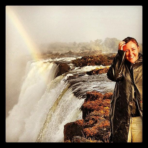 Standing On Top Of A Waterfall.. Like Photograph by Becky Howlett