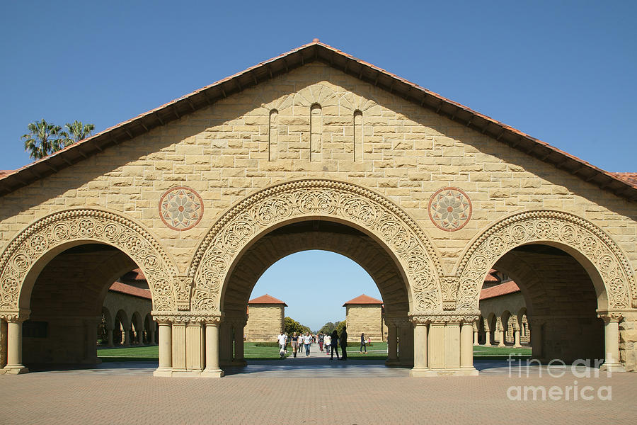 Stanford University Main Quad Palo Alto California DSC684 Photograph by Wingsdomain Art and Photography