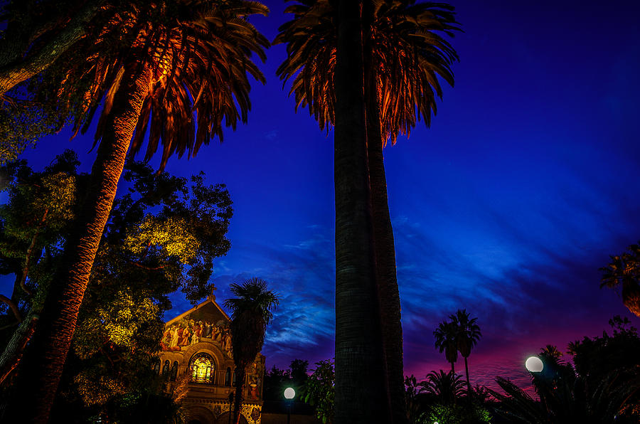 Stanford University Photograph - Stanford University Memorial Church at Sunset by Scott McGuire