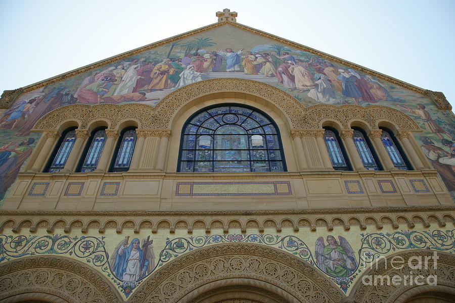 Stanford University Palo Alto California Memorial Church at Main Quad DSC619 Photograph by Wingsdomain Art and Photography