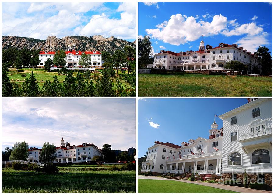 The Shining Photograph - Stanley Hotel in Estes Park Colorado Collage by Catherine Sherman