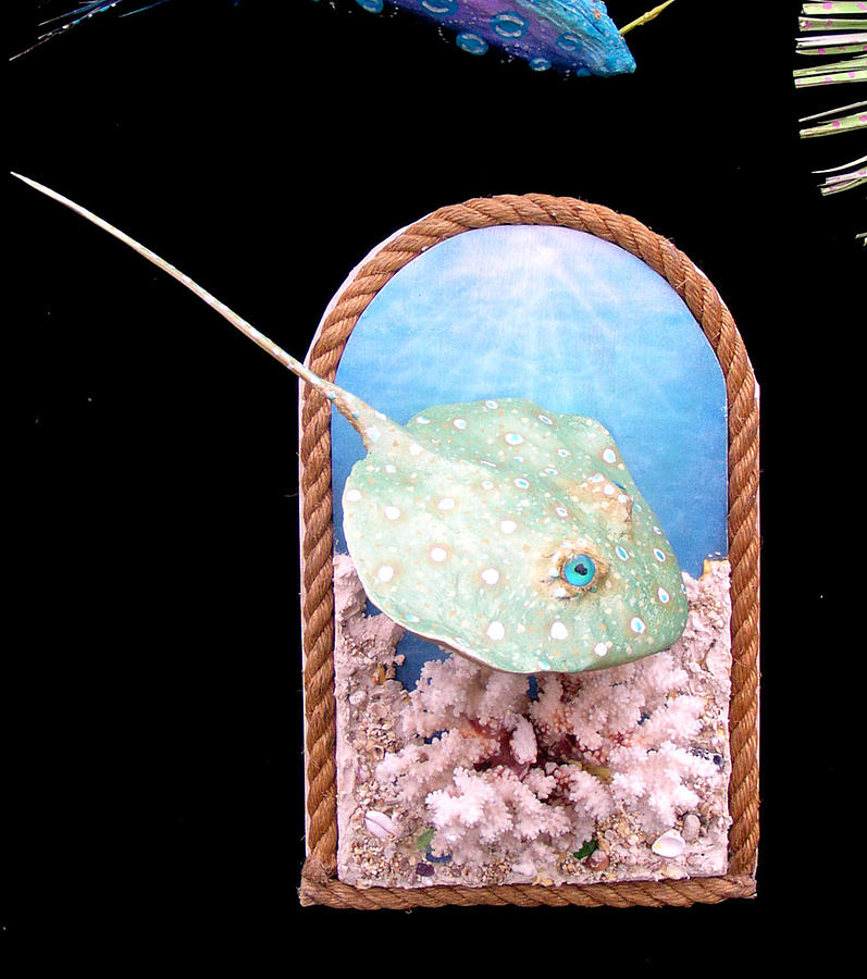 Stanley the Sting Ray Mixed Media by Dan Townsend