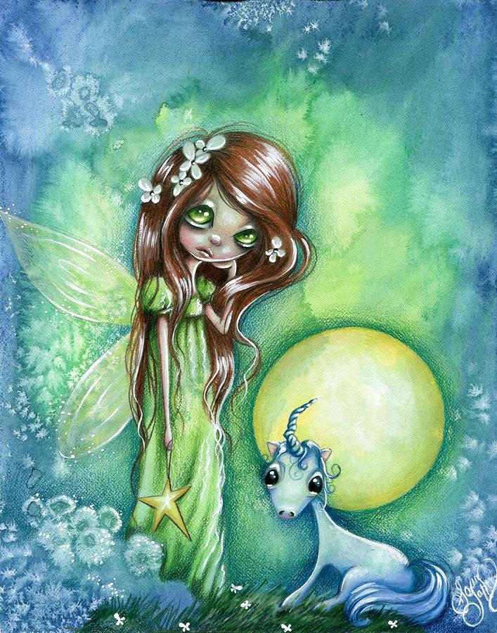 Whimsical Drawing - Star Bright by Sour Taffy Whimsical Drawing - Star Bright by Sour Taffy