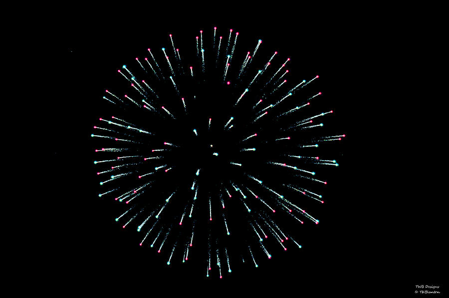 Star Burst Firework Photograph by Teresa Blanton
