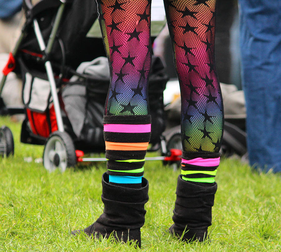Star Colored Legs Photograph by Kym Backland