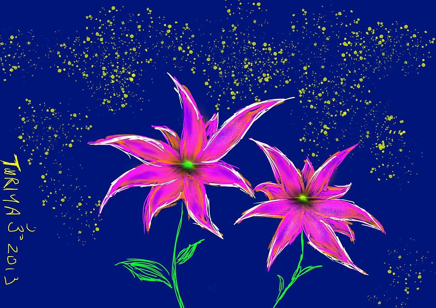 Star Flower Digital Art by Greg Liotta
