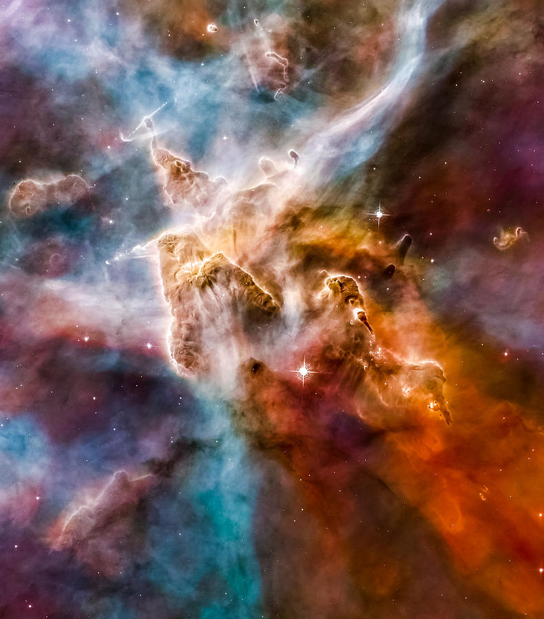 Star-Forming Region In The Carina Nebula - Detail 1 Photograph by Marco Oliveira