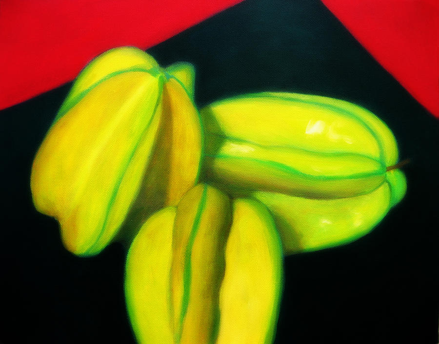 Star Fruit Painting by Kazumi Whitemoon