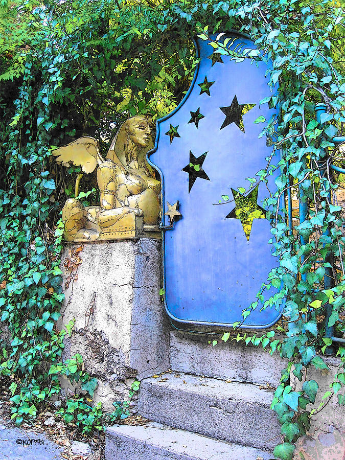 Angel and Star Gate Bisbee AZ Photograph by Rebecca Korpita