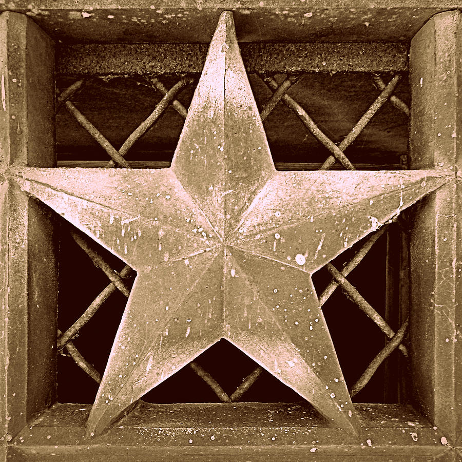 Star in Sepia Photograph by Joseph Skompski