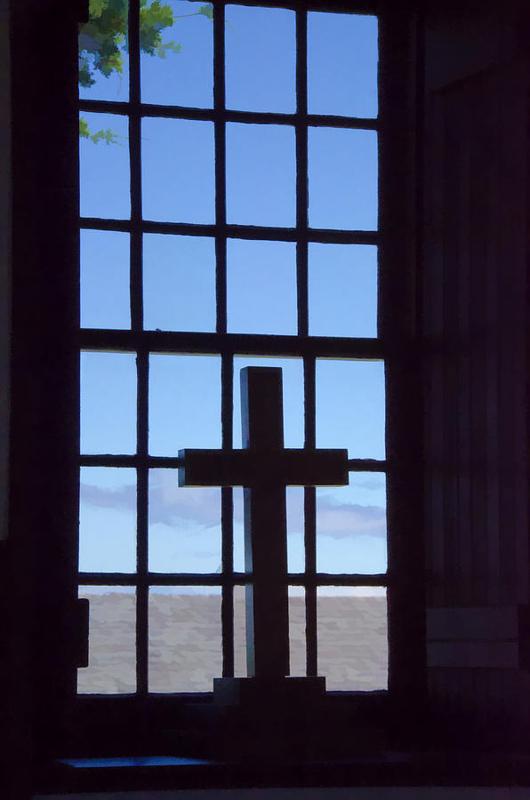 Star Island Church Window Photograph by Donna Doherty