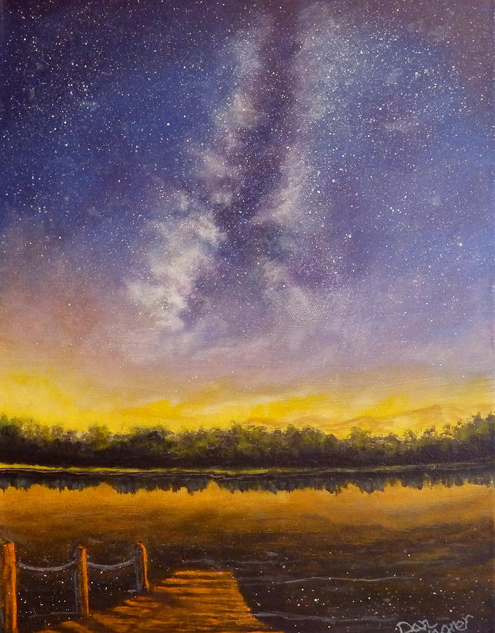 Star Lake Painting by Dan Wagner
