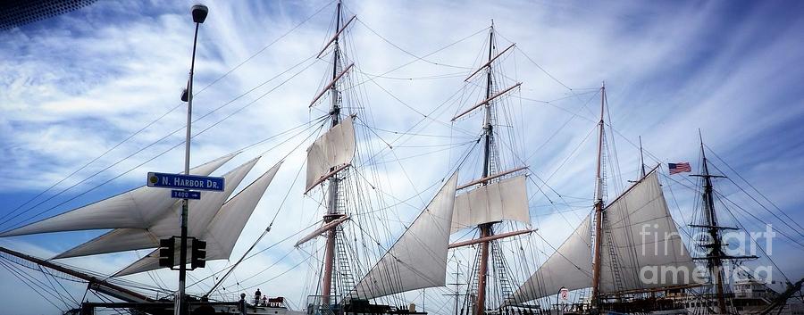 Star of India Sails Photograph by Susan Garren