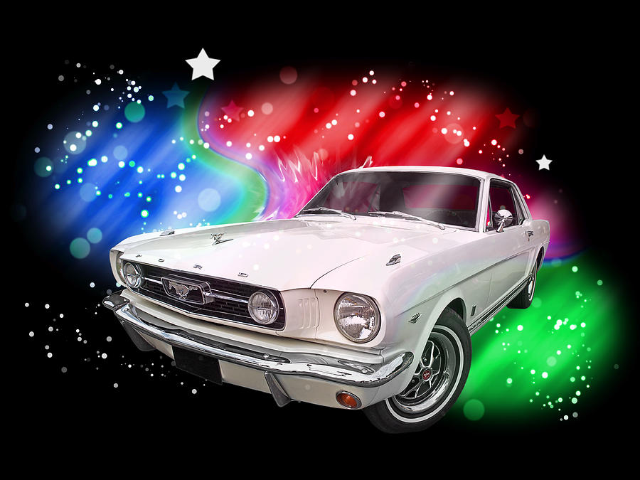 Vintage Photograph - Star Of The Show - 66 Mustang by Gill Billington