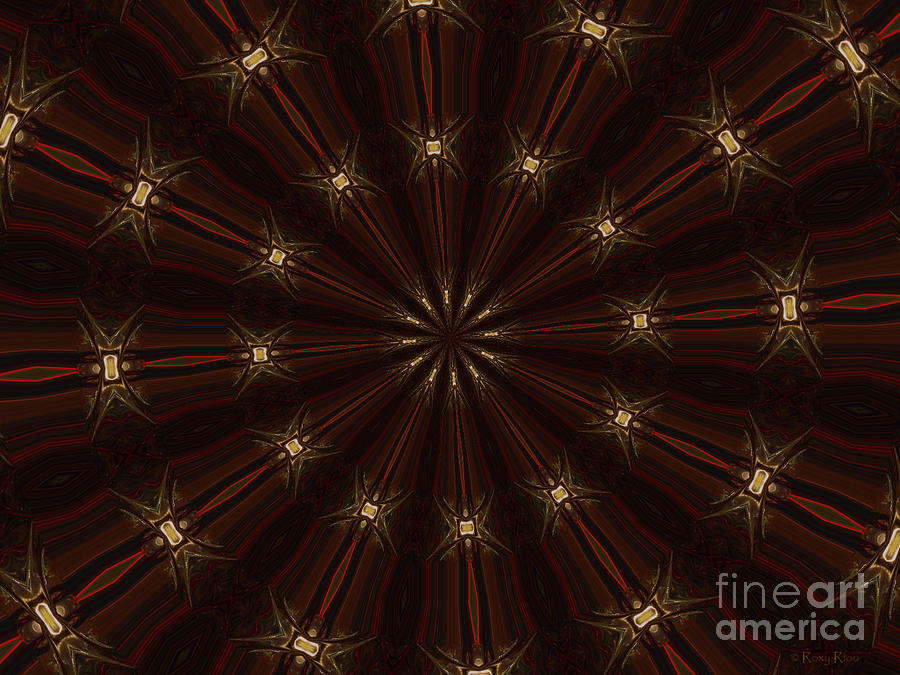 Star Power Kaleidoscope Digital Art by Roxy Riou
