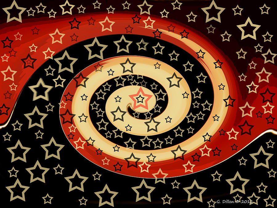 Pattern Photograph - Star Swirl by Grace Dillon