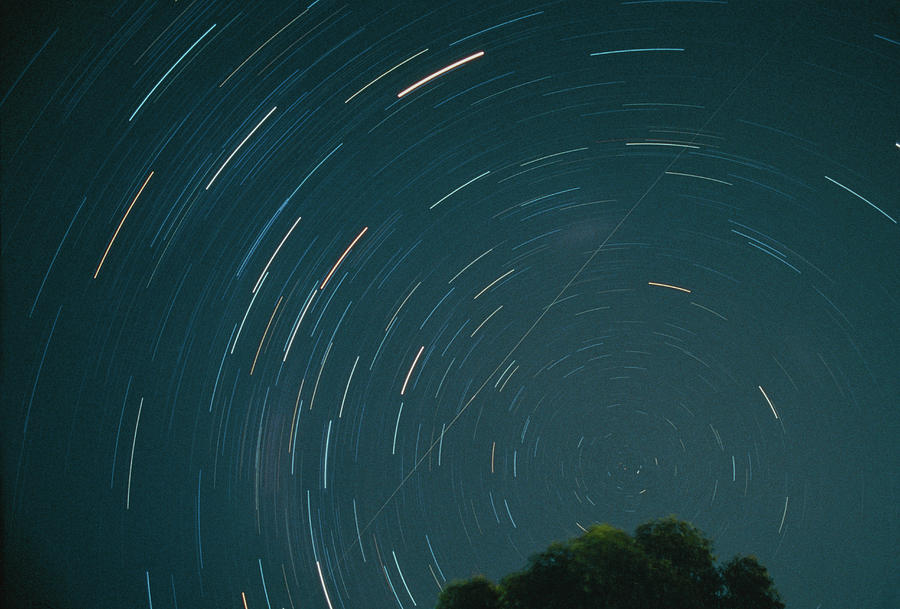 Star Trails Around The Southern Celestial Pole Photograph by Gordon Garradd/science Photo Library