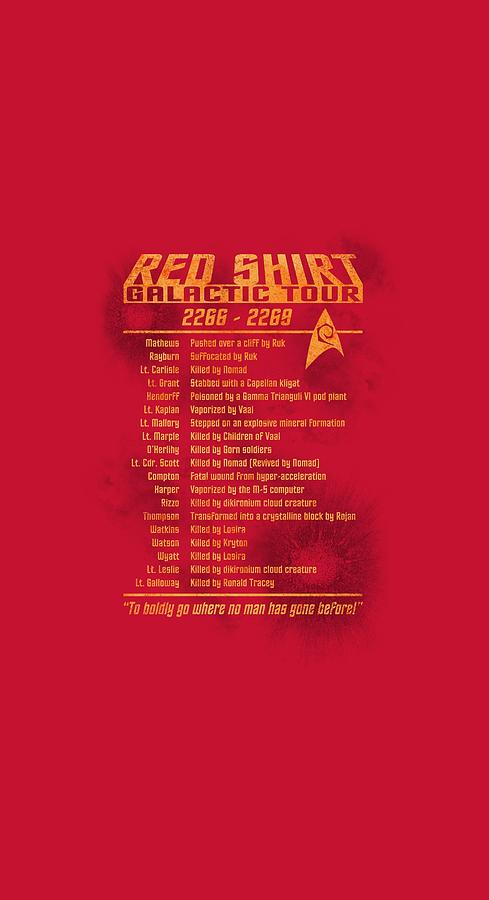 Star Trek Digital Art - Star Trek - Red Shirt Tour by Brand A