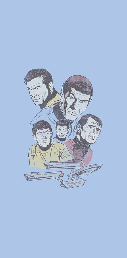 Star Trek Digital Art - Star Trek - Retro Crew by Brand A