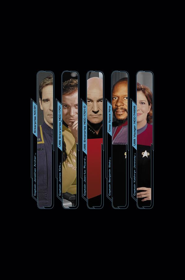 Star Trek Digital Art - Star Trek - The Captains by Brand A