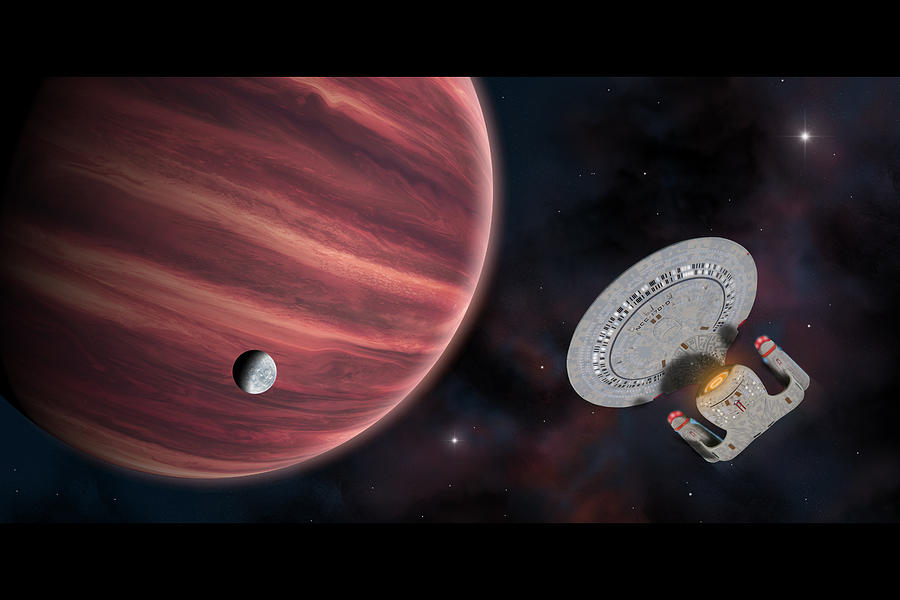 Star Trek The Red Planet Digital Art by Ian Merton