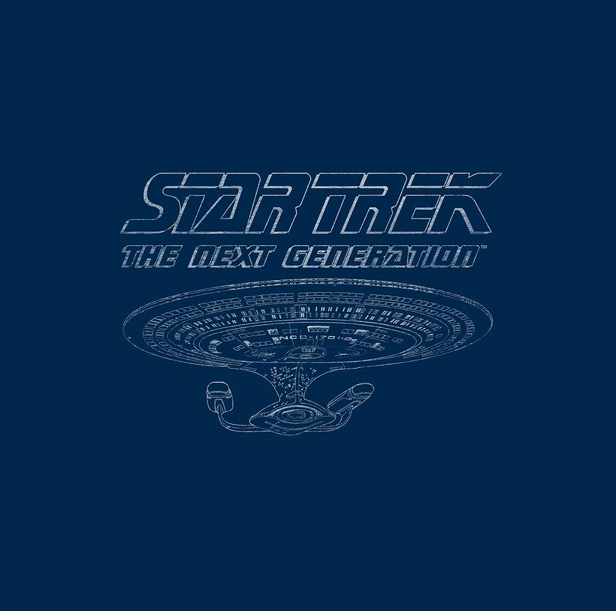 Star Trek Digital Art - Star Trek - Tng Enterprise by Brand A