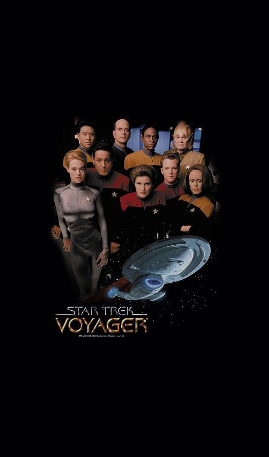 Star Trek Digital Art - Star Trek - Voyager Crew by Brand A