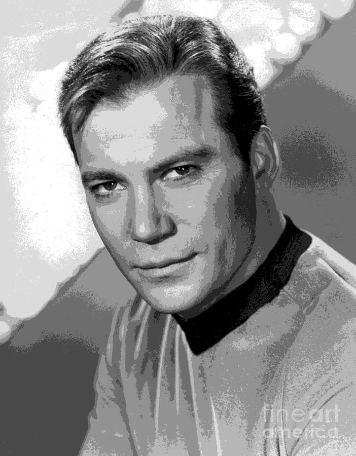 Star Trek William Shatner pre 1970 Photograph by Vintage Collectables