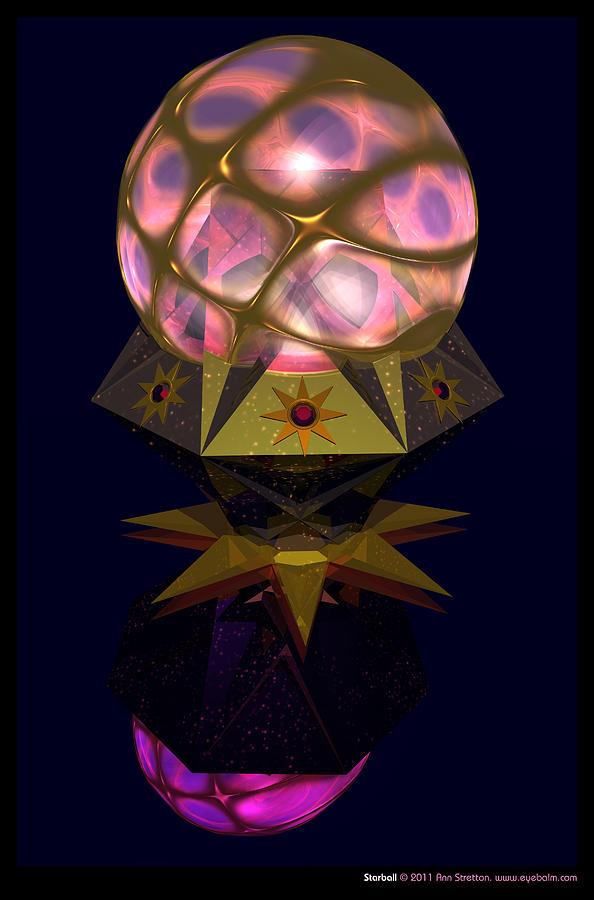 Starball Digital Art by Ann Stretton