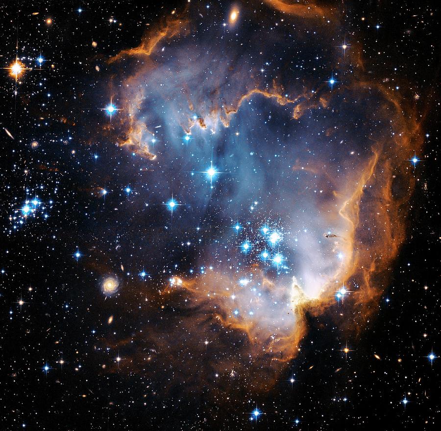 Space Photograph - Starbirth Region Ngc 602 by Hubble Heritage Teamnasaesastsciaura