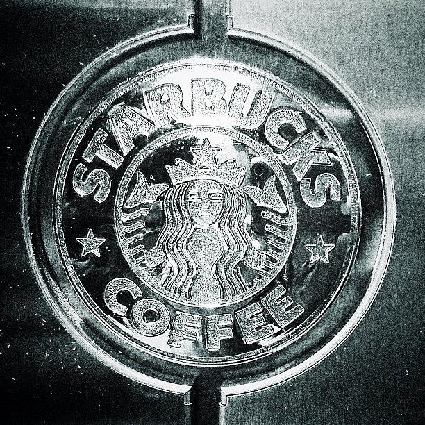 Bw Photograph - #starbucks #coffeshop #coffeemachine by Stan Chashchnikov